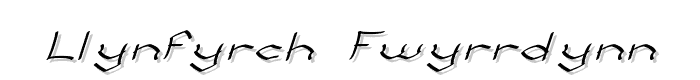Llynfyrch Fwyrrdynn font